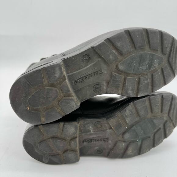 Blundstone Classic Black Leather Pull-On Chelsea Boots Women's Size 7 - Picture 7 of 7